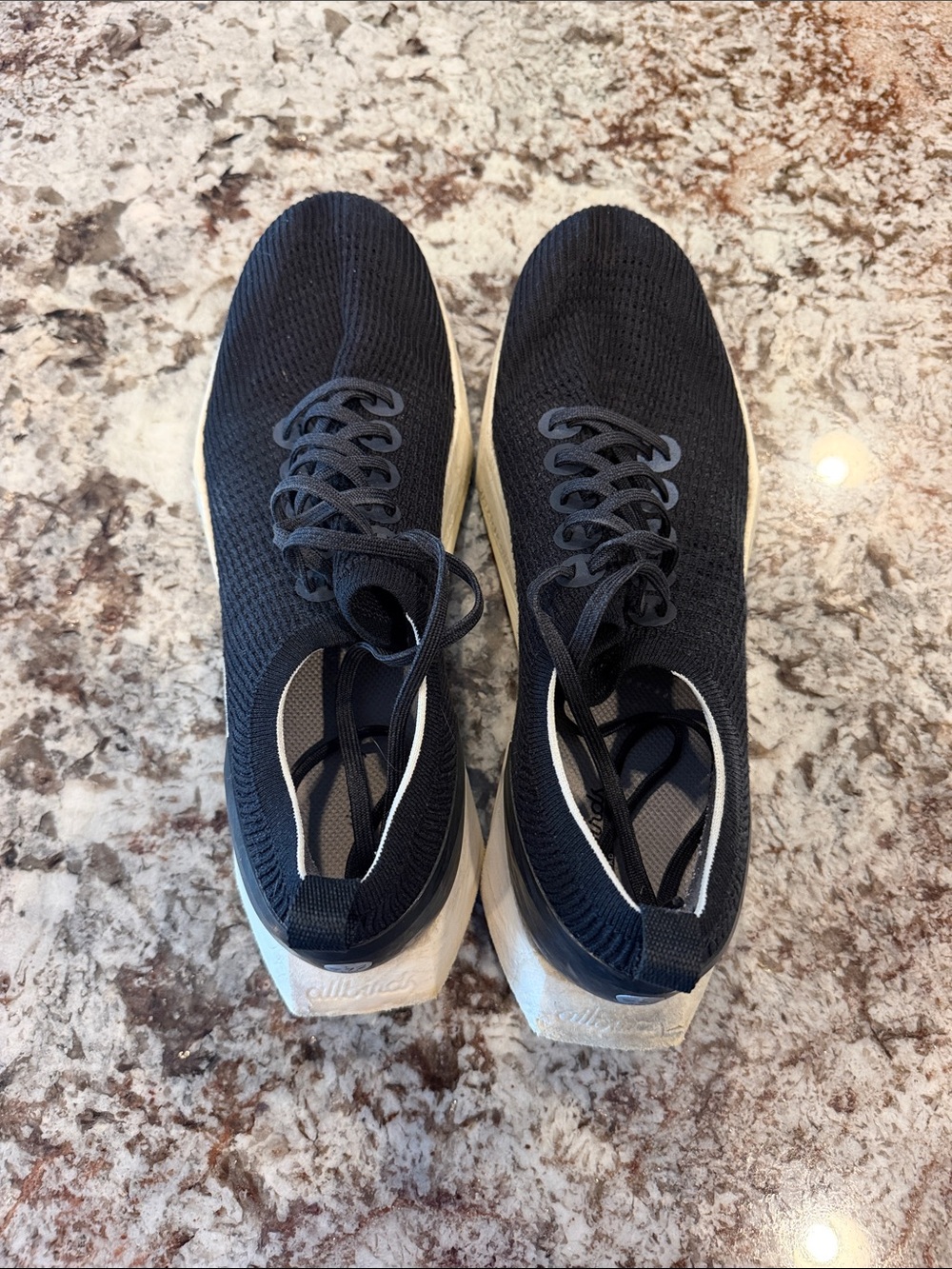 allbirds Black Knit Men’s Running Sneakers